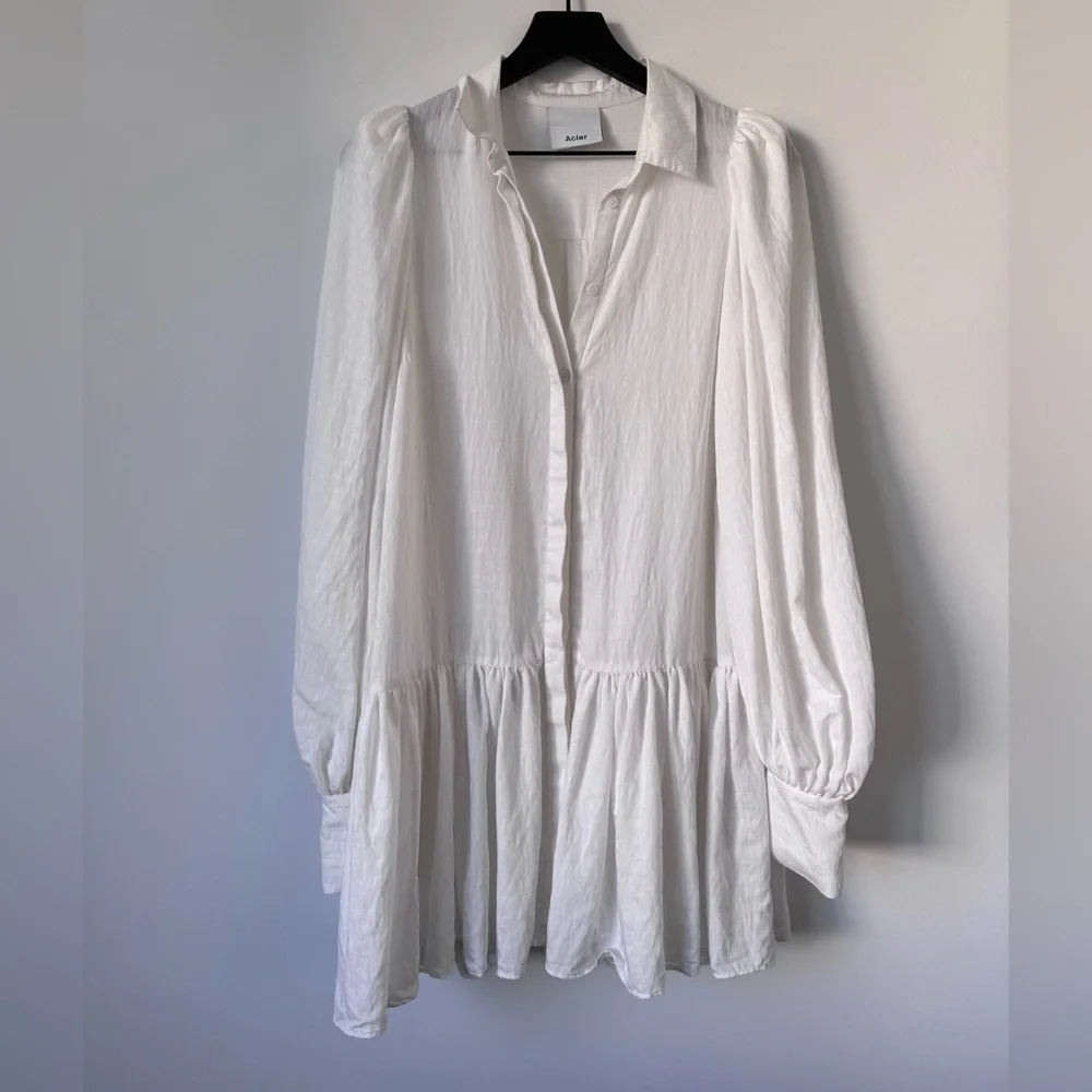 Acler Sherwood Dress in White - Size S - Picture 2 of 13